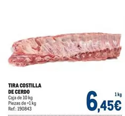 Oferta de Tira Costilla De Cerdo por 6,45€ en Makro