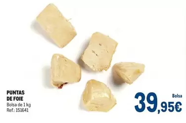 Oferta de Puntas De Foie por 39,95€ en Makro