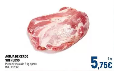 Oferta de Aguja De Cerdo Sin Hueso por 5,75€ en Makro