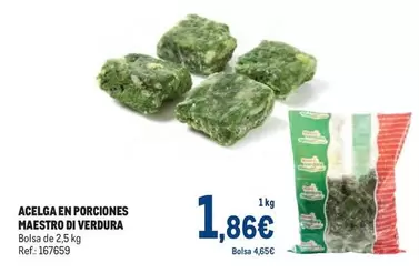 Oferta de Maestro - Acelga En Porciones por 1,86€ en Makro