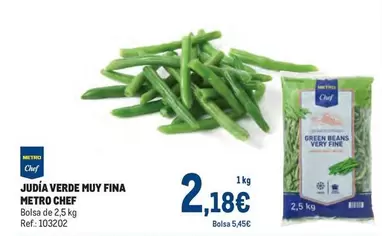Oferta de Chef -  Judia Verde Muy Fina por 2,18€ en Makro