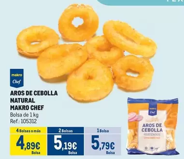 Oferta de Makro - Chef Aros De Cebolla Natural por 5,79€ en Makro