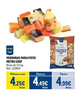 Oferta de Chef - Verduras Para Pisto por 4,99€ en Makro