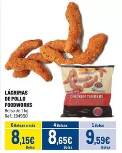 Oferta de Foodworks - Lágrimas De Pollo por 9,59€ en Makro