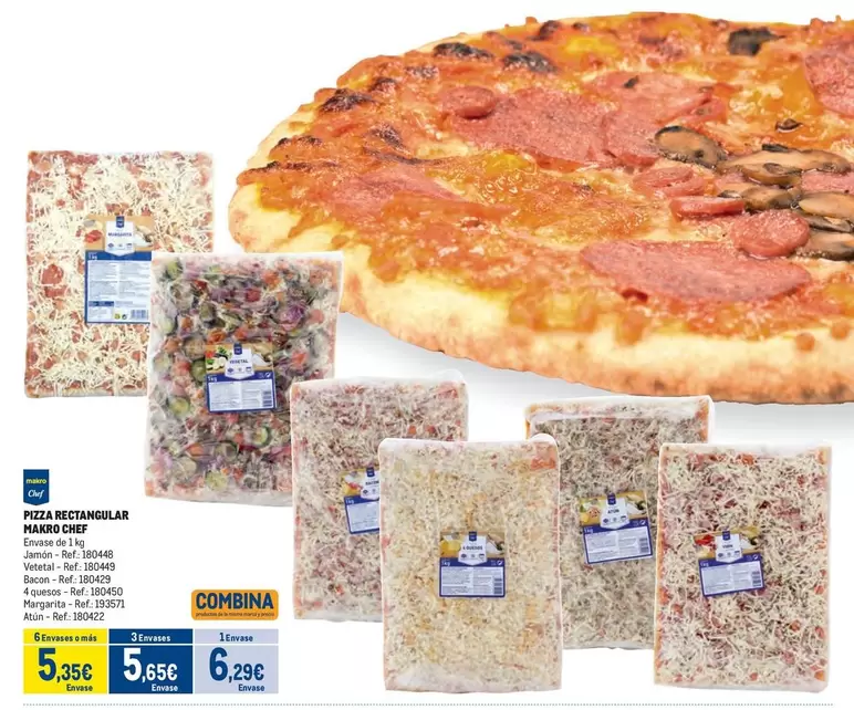 Oferta de Makro - Pizza Rectangulata por 5,35€ en Makro