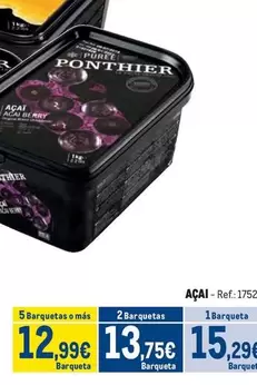 Oferta de Ponthier - 5 Barquetas O Mís por 15,29€ en Makro