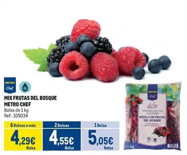 Oferta de Chef - Mix Frutas Del Bosque por 5,05€ en Makro