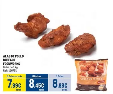Oferta de Buffalo - Alas De Pollo por 8,89€ en Makro