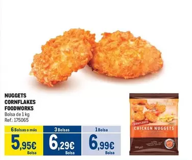 Oferta de Foodworks - Nuggets Cornflakes por 6,99€ en Makro
