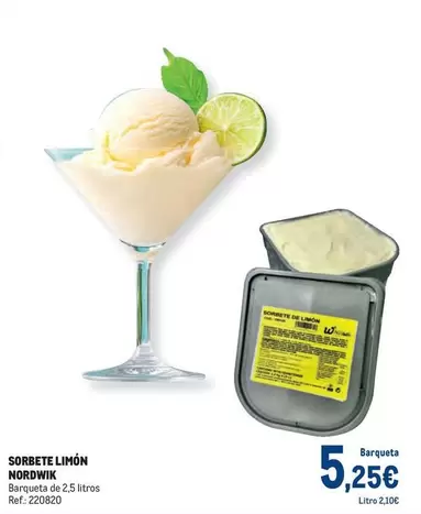 Oferta de Sorbete Limón por 5,25€ en Makro