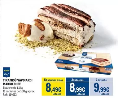 Oferta de Makro - Tiramisù Savoiardi por 9,99€ en Makro