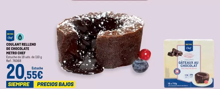 Oferta de Chef - Couante Relleno De Chocolate por 20,55€ en Makro