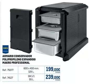 Oferta de Makro - Armario Conservador Polipropileno Expandido por 199€ en Makro