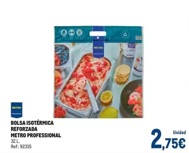 Oferta de Metro Professional - Bolsa Isotermica Reforzada por 2,75€ en Makro