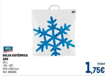 Oferta de Aro - Bolsa Isotermica por 1,75€ en Makro