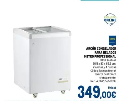 Oferta de Metro Professional - Arcon Congelador Para Helados por 349€ en Makro