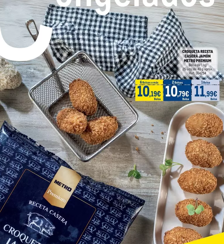 Oferta de Croqueta Receta Casera Jamon por 11,99€ en Makro
