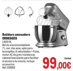 Oferta de Orbegozo - Batidora Amasadora por 99€ en Makro