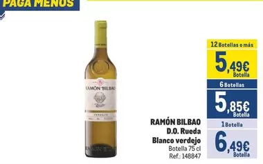 Oferta de Ramón Bilbao - D.o. Rueda Blanco Verdejo por 6,49€ en Makro