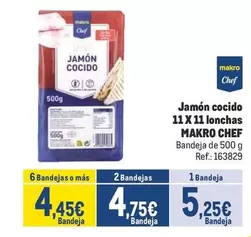 Oferta de Makro - Chef Jamon Cocido por 5,25€ en Makro