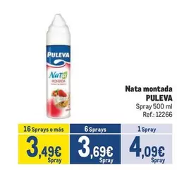 Oferta de Puleva - Nata Montada por 4,09€ en Makro