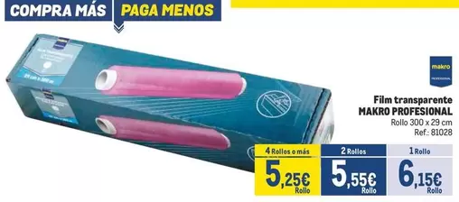 Oferta de Makro - Filin Transparento por 5,55€ en Makro