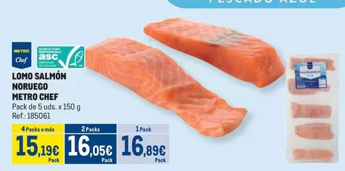 Oferta de Chef - Lomo Salmon Noruego por 16,05€ en Makro