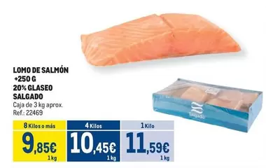 Oferta de Salgado - Lomo De Salmon por 11,59€ en Makro