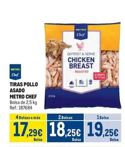 Oferta de Chef - Tiras Pollo Asado por 19,25€ en Makro