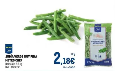 Oferta de Chef - Judía Verde Muy Fina por 2,18€ en Makro
