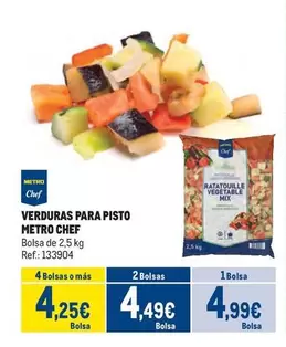 Oferta de Chef - Verduras Para Pisto por 4,99€ en Makro