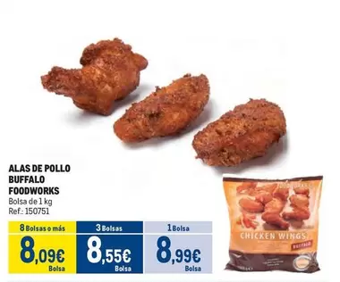 Oferta de Buffalo - Alas De Pollo por 8,99€ en Makro