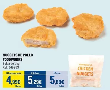 Oferta de Foodworks - Nuggets De Pollo por 5,89€ en Makro