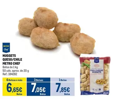 Oferta de Chef - Nuggets Queso/chile por 7,85€ en Makro