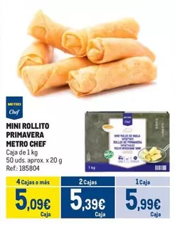 Oferta de Chef - Mini Rollito Primavera por 5,99€ en Makro