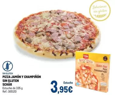 Oferta de Schär - Pizza Jamon Y Champinon Sin Gluten por 3,95€ en Makro