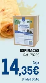 Oferta de Espinacas por 14,35€ en Makro