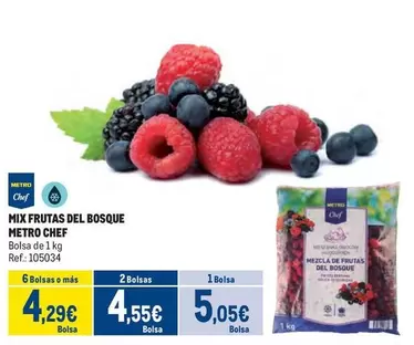 Oferta de Chef - Mix Frutas Del Bosque por 5,05€ en Makro