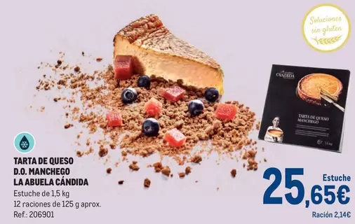 Oferta de La Abuela Candida - Tarta De Queso D.o. Mancheco por 25,65€ en Makro