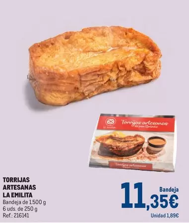 Oferta de La Emilita - Torrjas Artesanas por 11,35€ en Makro