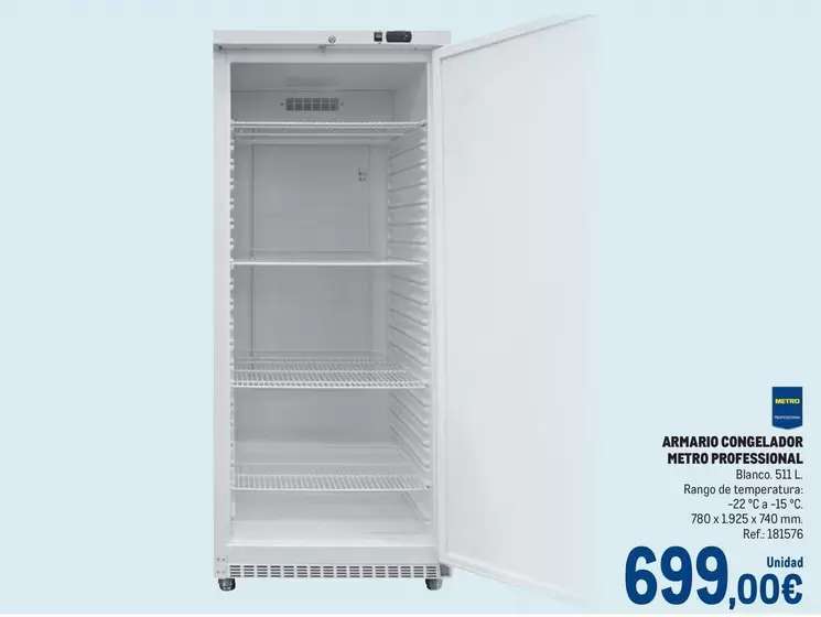 Oferta de Blanco - Armario Congelador Heiro por 699€ en Makro