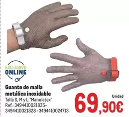 Oferta de My - Guante De Malla Metalica Inoxidable por 69,9€ en Makro