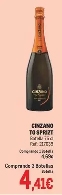 Oferta de Cinzano - To Spritz por 4,41€ en Makro