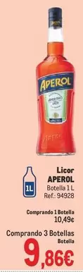Oferta de Aperol - Licor por 9,86€ en Makro