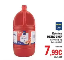 Oferta de Chef - Ketchup por 7,99€ en Makro