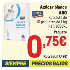 Oferta de Aro - Azúcar Blanco por 0,75€ en Makro