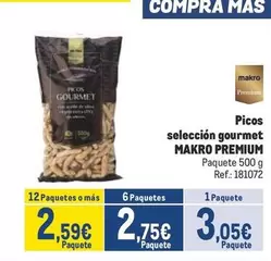 Oferta de Makro - Picos Selección Gourmet por 3,05€ en Makro