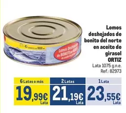 Oferta de Ortiz - Lomos Deshojados De Bonito Del Norte En Aceite De Girasol por 23,55€ en Makro