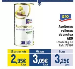 Oferta de Aro - Aceitunas Rellenas De Anchoa por 3,25€ en Makro