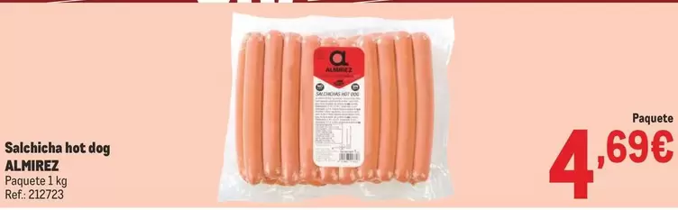 Oferta de Almirez - Salchicha Hot Dog por 4,69€ en Makro